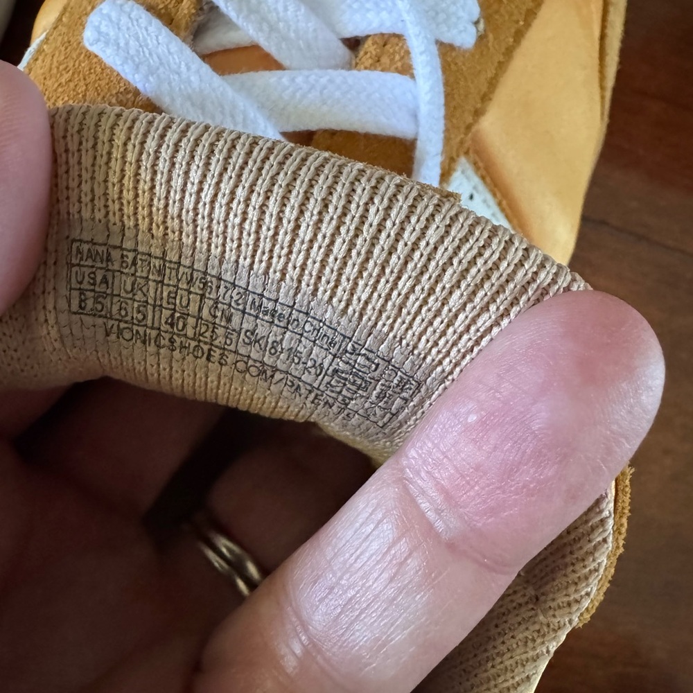 Vionic Nana Womens Sneakers Mustard Lace Up Shoe Size 8.5 - Picture 10 of 10
